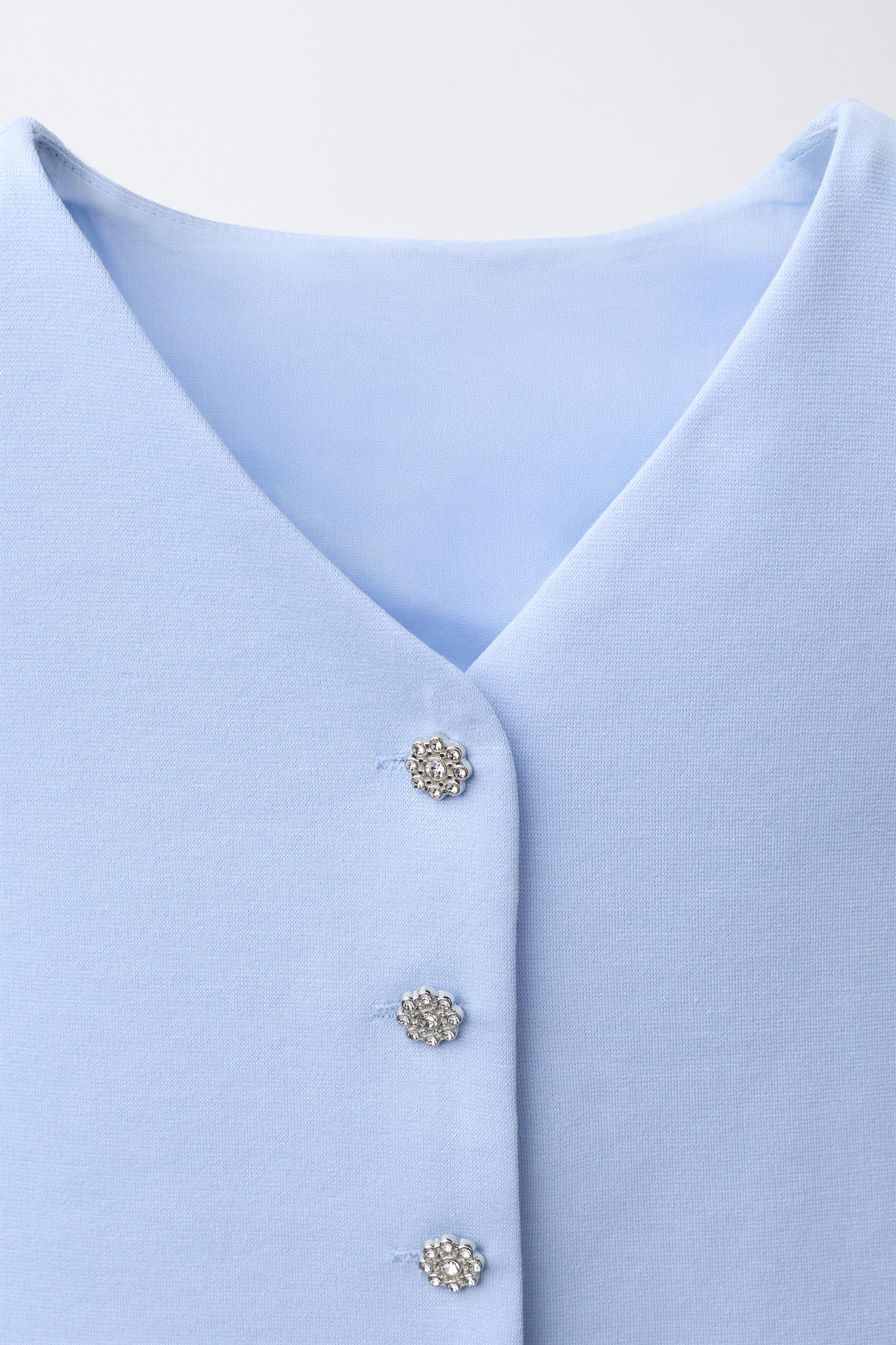 JEWEL BUTTON VEST